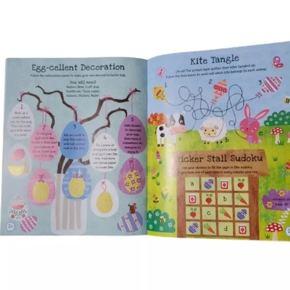 3 Preschool Easter Activity Books 375+ Stickers Create Kids Farm Animals learn